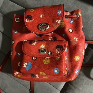 Used Coach Mini Backpack